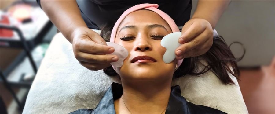 Gua Sha facial massage at Nemiia Spa Condesa CDMX